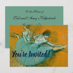 Degas Dancers at the Bar Ballet Invitation