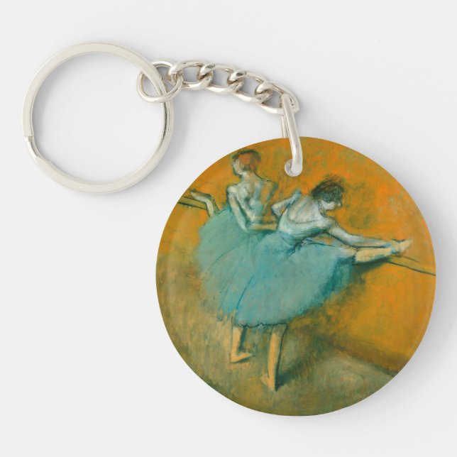 Degas Dancers at the Bar Ballet Key Ring (Front)