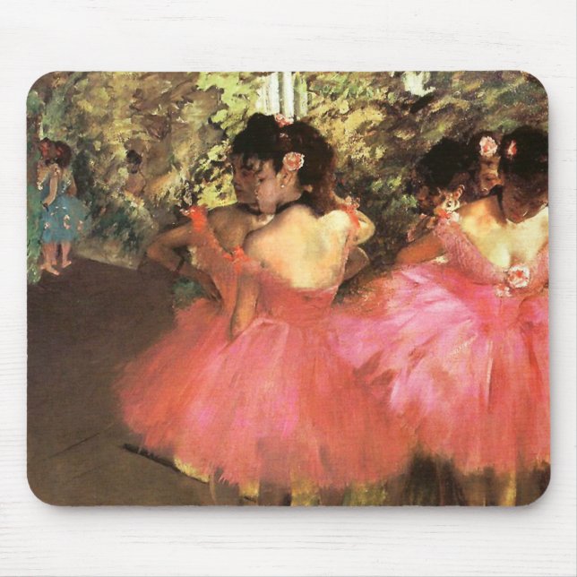 Degas Dancers in Pink Mouse Pad (Front)