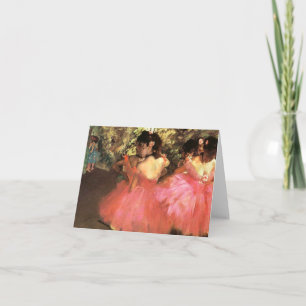 Degas Dancers in Pink Note Card