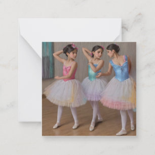 Degas dancers in soft colors card