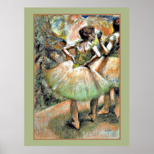 Degas - Dancers Pink and Green Poster