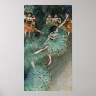 Degas - Green Dancer Poster