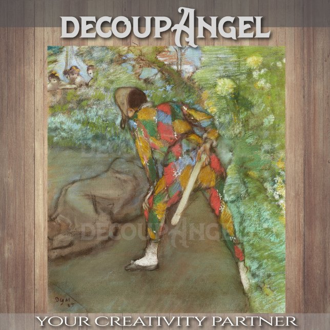 Degas- Harlequin Decoupage Tissue Paper (Creator Uploaded)