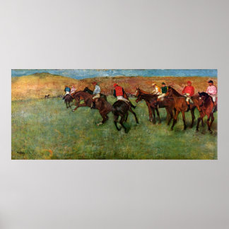 Degas, Horse Race before the start Poster