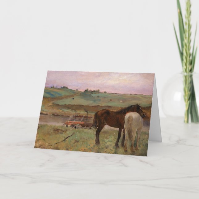 Degas Horses Fine Art Card (Front)