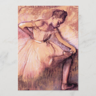 Degas Pink Ballerina Invitations