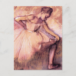 Degas Pink Ballerina Postcard