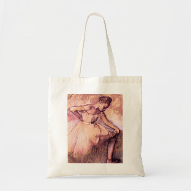Degas Pink Ballerina Tote Bag (Front)