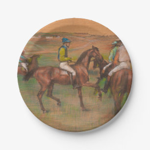 Degas Race Horses Impressionist Paper Plate