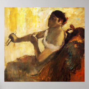 Degas - Seated Woman Pulling Her Glove 1890 Poster