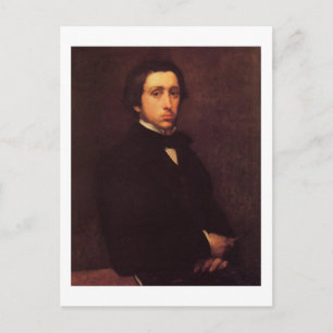 Degas self portrait postcard
