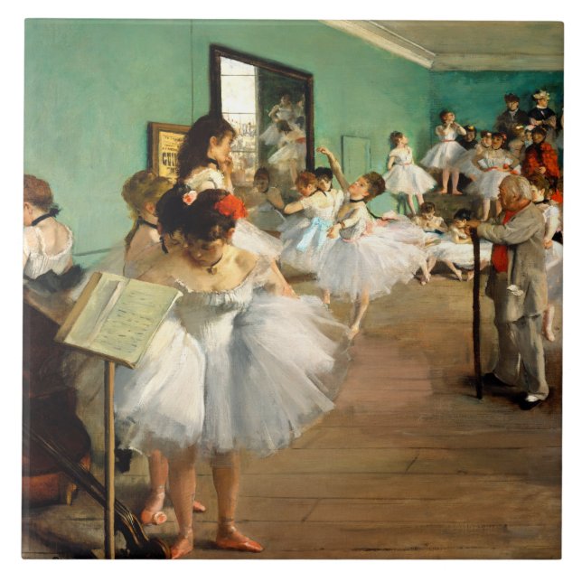 Degas The Dance Class Ceramic Tile (Front)