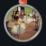 Degas - The Dance Class Metal Ornament<br><div class="desc">Degas - The Dance Class - Christmas ornament. VIRGINIA5050* - Creative and unusual gifts for all occasions at www.zazzle.com/virginia5050* INTERNATIONAL GIFTS at zazzle.com/InternationalGifts,  Florida Gift Store at zazzle.com/FloridaGiftStore*,  RETIREMENT GIFT STORE at zazzle.com/RetirementGiftStore,  I LOVE GIFT STORE at zazzle.com/ILoveGiftStore,  and BIRTHDAY GIFT STORE at zazzle.com/BirthdayGiftStore*</div>