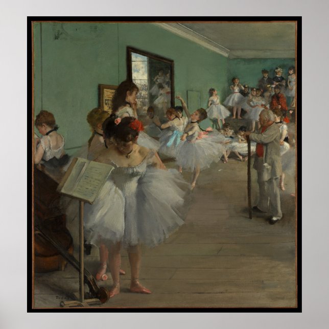 Degas' The Dance Class Poster (Front)