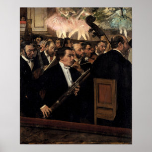 Degas - The Orchestra At The Opera Poster