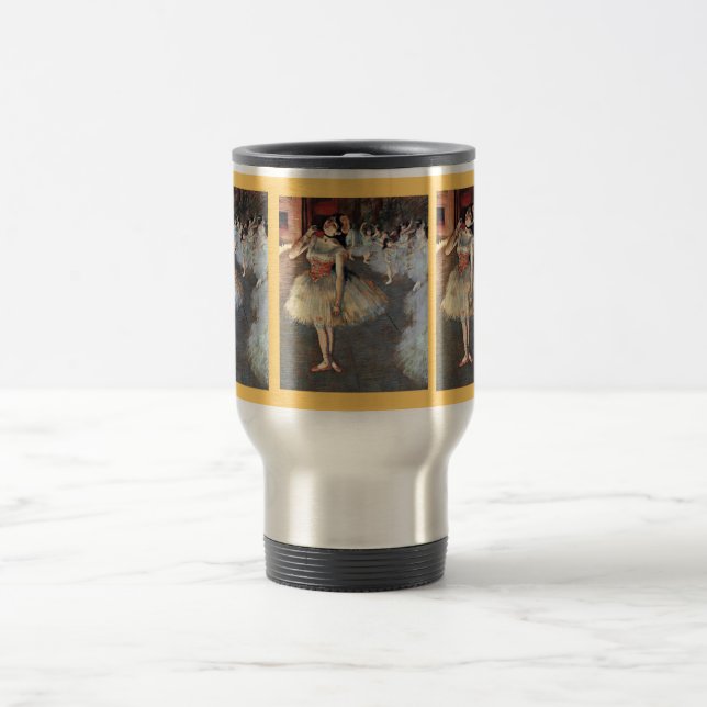 Degas - The Star, 1881 artwork Travel Mug (Center)