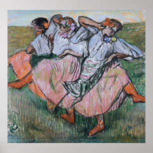 Degas - Three Russian Dancers Poster