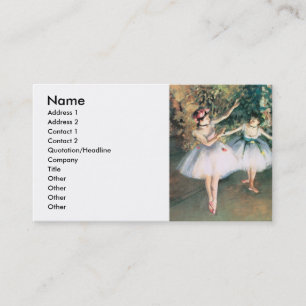 Degas Two Dancers Business Card