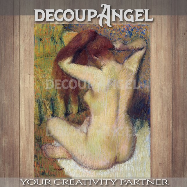 Degas- Woman Combing Her Hair Decoupage Tissue Paper (Creator Uploaded)