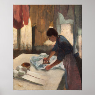 Degas - Woman Ironing Poster