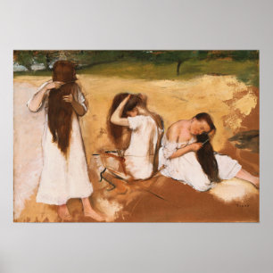 Degas - Women Combing Their Hair Poster