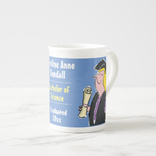 Degree Qualification Commemoration Graduate Bone China Mug