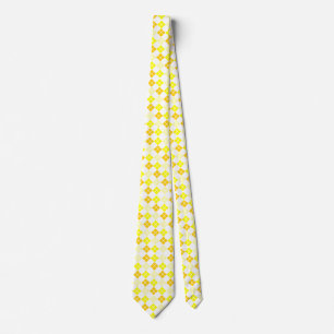 Degrees of Yellow Argyle Custom Tie