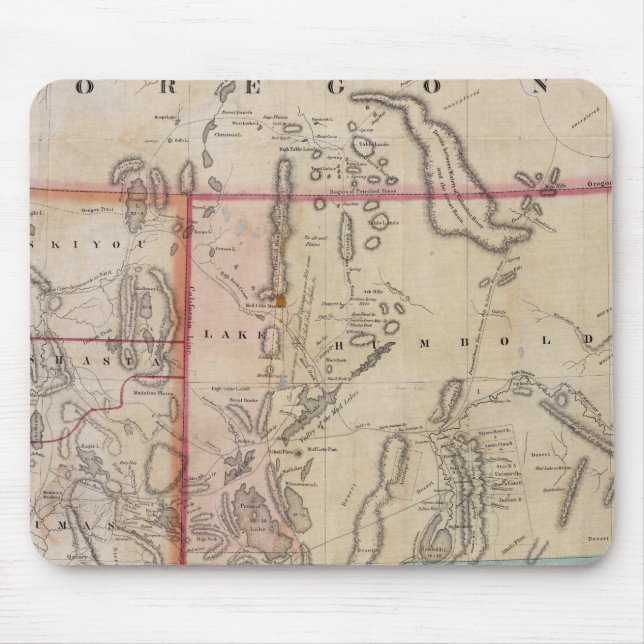 DeGroot's Map of Nevada Territory Mouse Pad (Front)