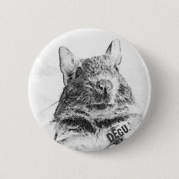 ☆DEGU.☆ 6 CM ROUND BADGE