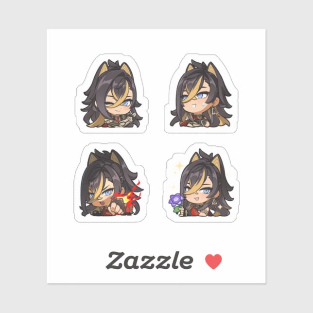 Dehya Genshin Impact 4 Pack Sticker Sheet (Sheet)