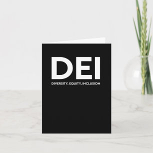 Dei Diversity Equity Inclusion Sticker  Card