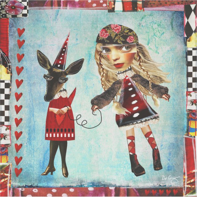 Deidre and her Doe Art Stickers - Several Sizes (Front)