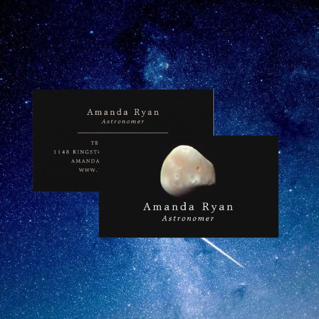 Deimos, Moon Of Mars, Astronomy Business Card (Creator Uploaded)