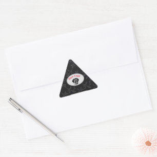 Dein Bild Mastiff Bulldog Logo Aufkleber Etikette Triangle Sticker