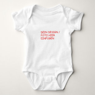 DEIN DESIGN/TEXT/FOTO Baby Strampler Babybodies Bodysuit