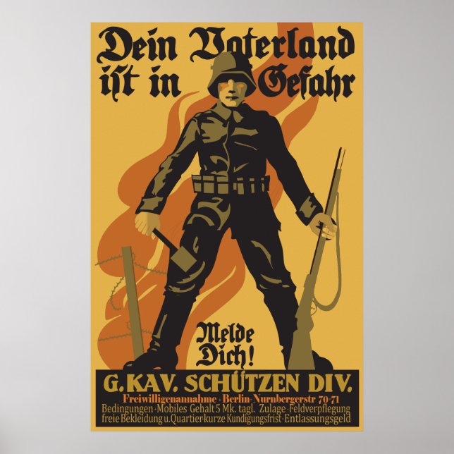 Dein Vaterland ist in Gefahr Poster (Front)
