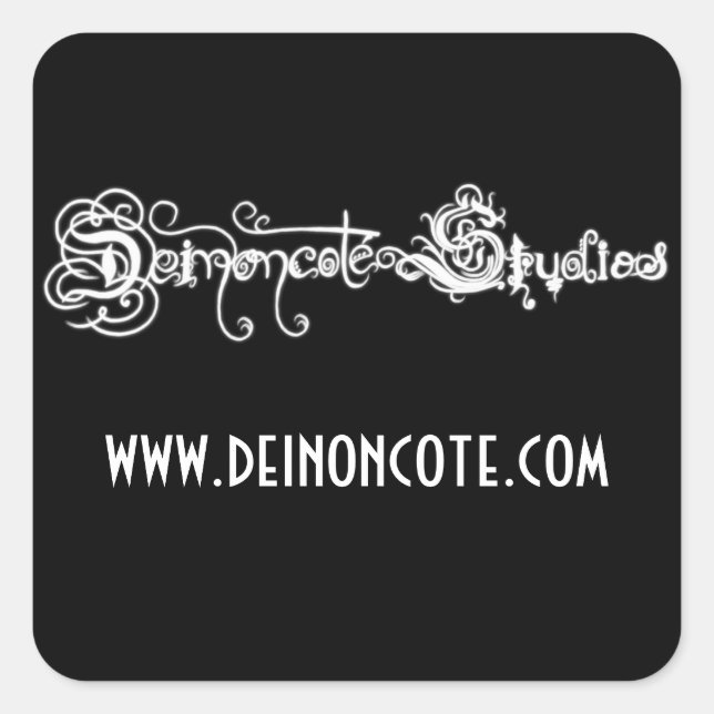 Deinoncote Studios Logo Square Sticker (Front)
