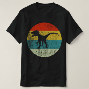 deinonychus retro vintage  silhouette 70s T-Shirt