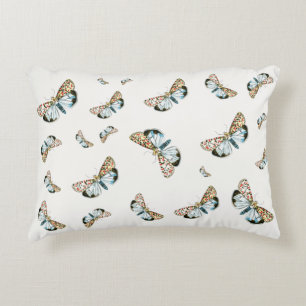 Deiopeia pulchella - Crimson-Speckled Flunkey Moth Decorative Cushion