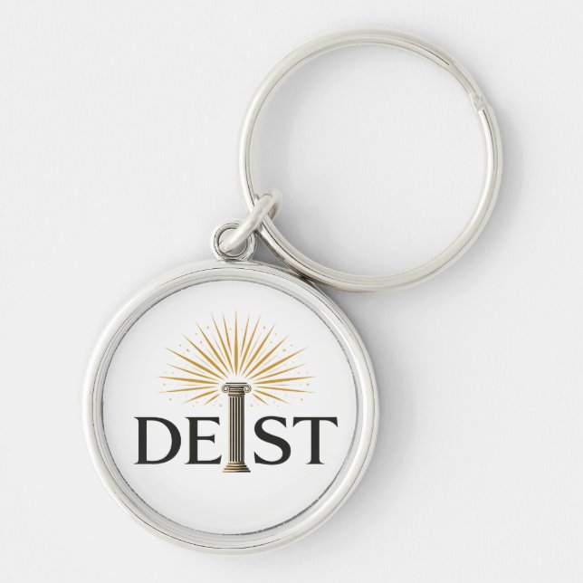 Deist - Deism Enlightenment Philosophy Key Ring (Front)