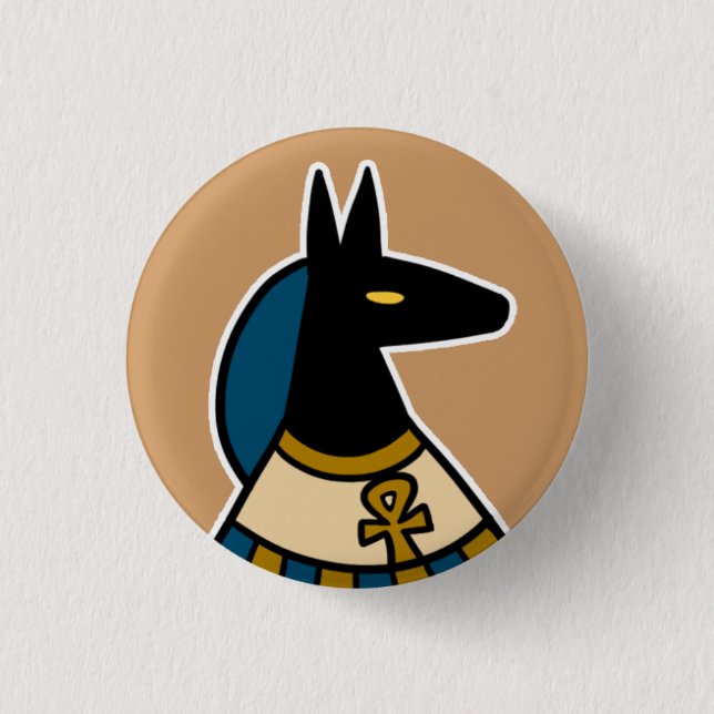 Deity :: Anubis 3 Cm Round Badge (Front)