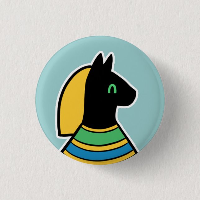 Deity :: Bastet 3 Cm Round Badge (Front)