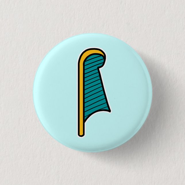 Deity :: Ma'at 3 Cm Round Badge (Front)