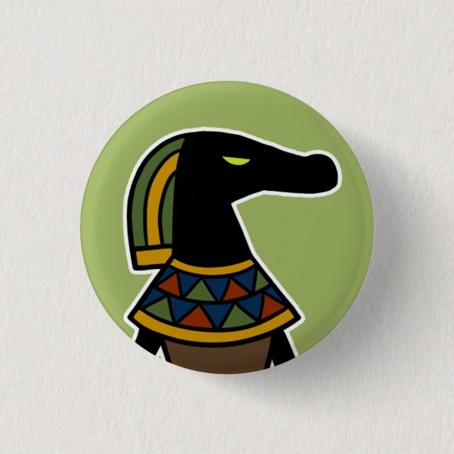 Deity :: Sobek 3 Cm Round Badge (Front)