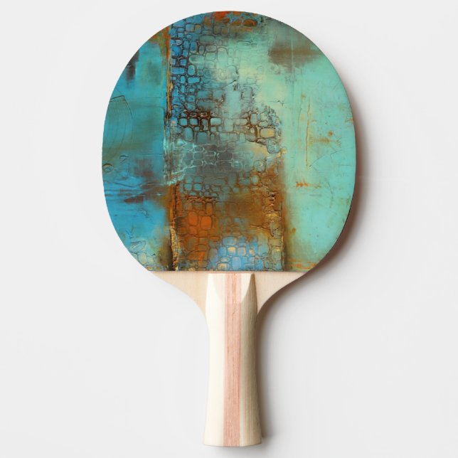 Deja Blue Ping Pong Paddle (Front)