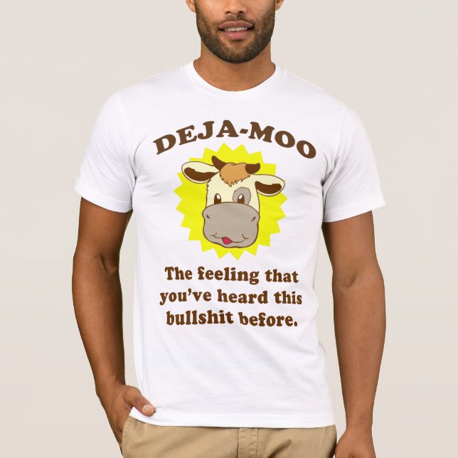 Deja-moo Cow T-Shirt (Front)