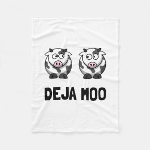 Deja Moo Fleece Blanket
