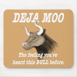 Deja Moo Humour Mouse Pad