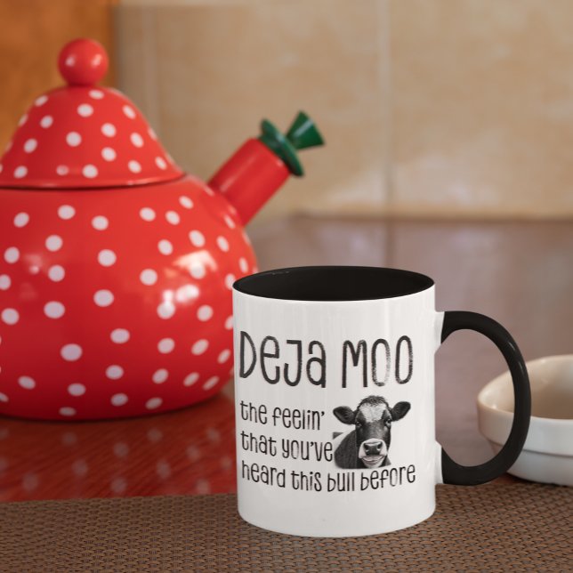 Deja Moo - You Heard That Bull Before Coffee Mug (Creator Uploaded)